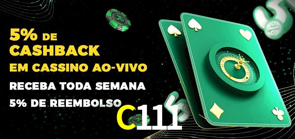 Promoções do cassino ao Vivo C111